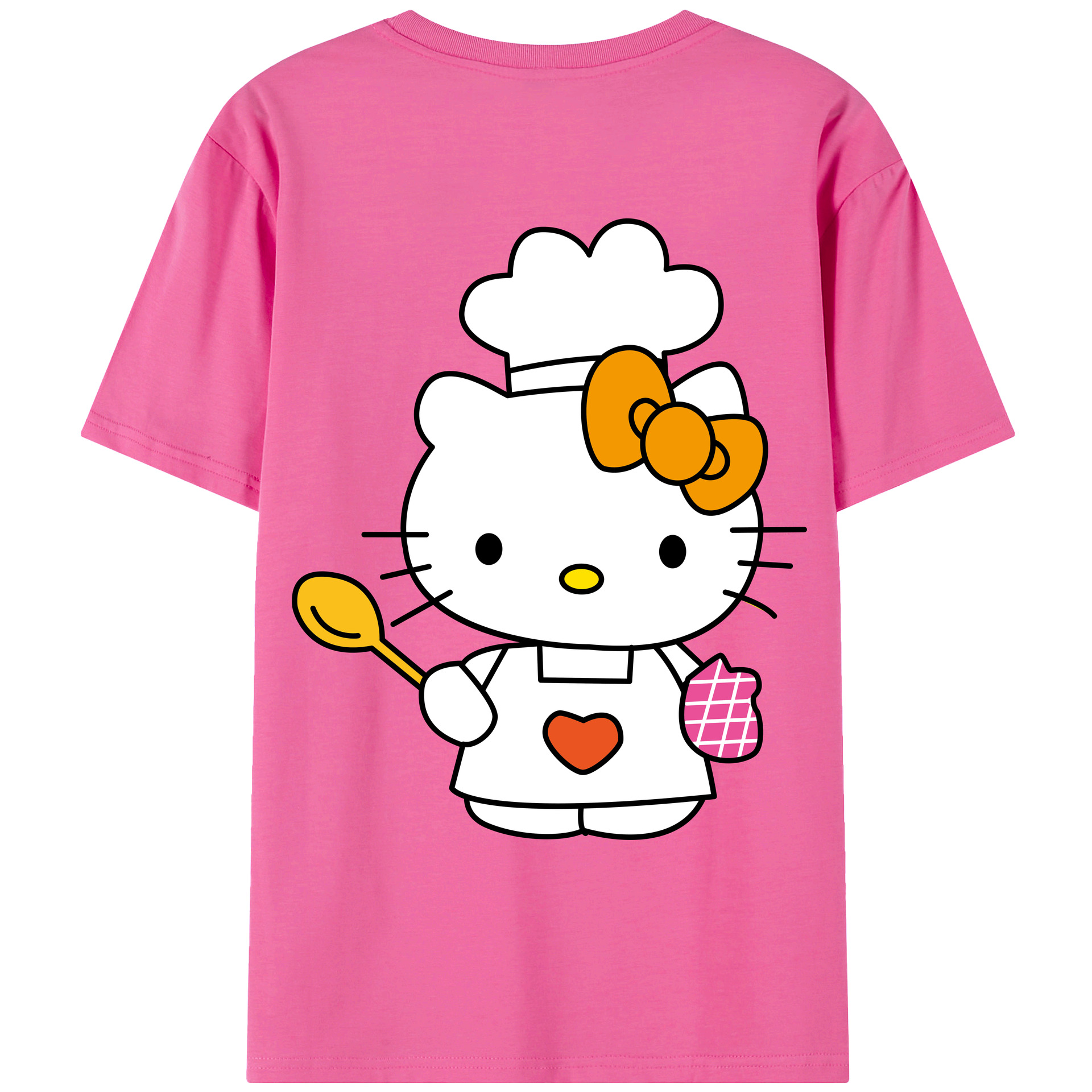 （画像用） Hello Kitty ハローキティ レディース半袖Tシャツ(バックプリント)